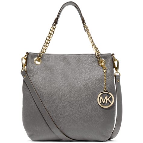 michael kors teal and grey purse|Michael Kors grey shoulder bag.